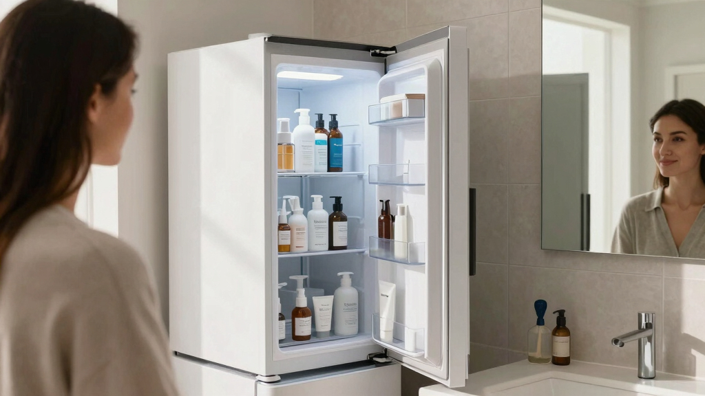 best beauty fridge with mirror for skincare