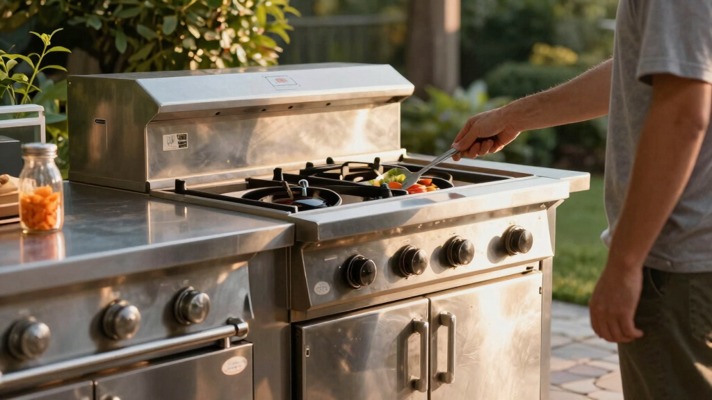 best outdoor kitchen cabinets stainless steel
