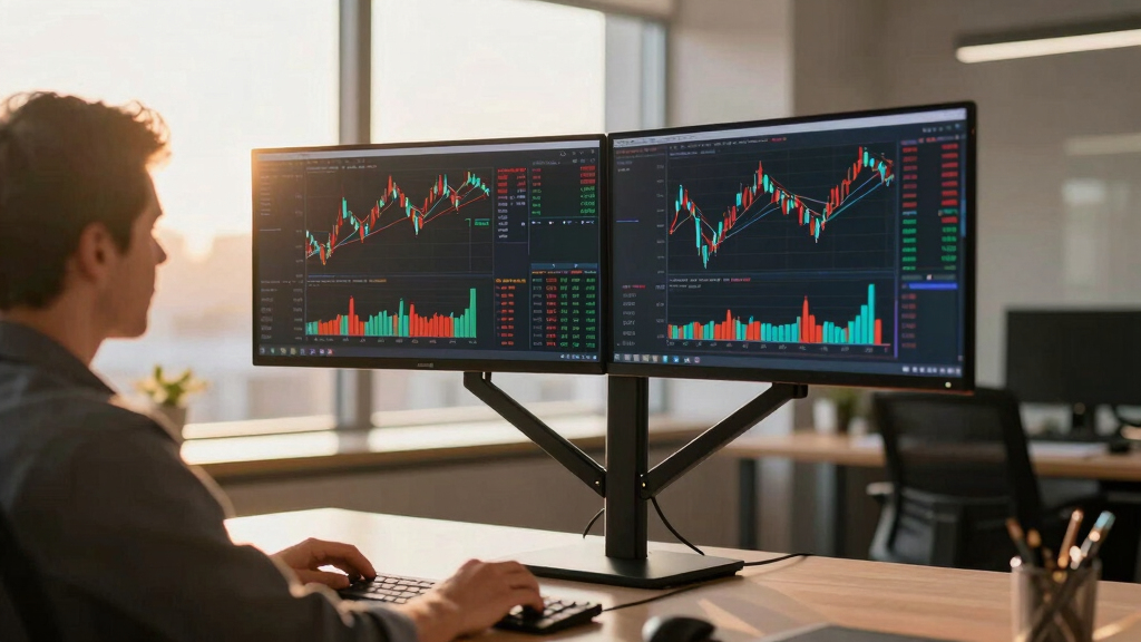 best triple monitor stand for trading desk