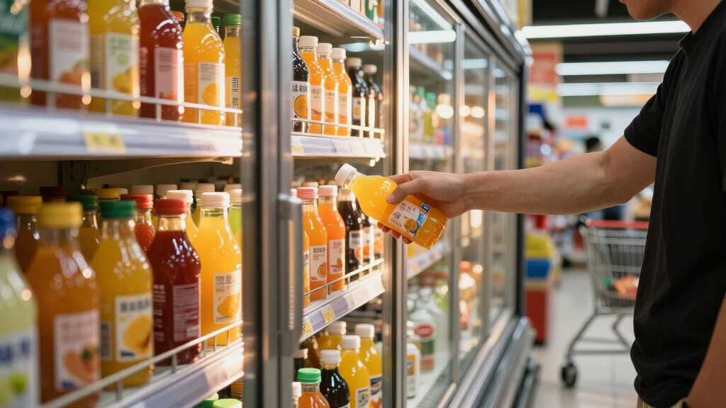 best display cooler for bottled juice