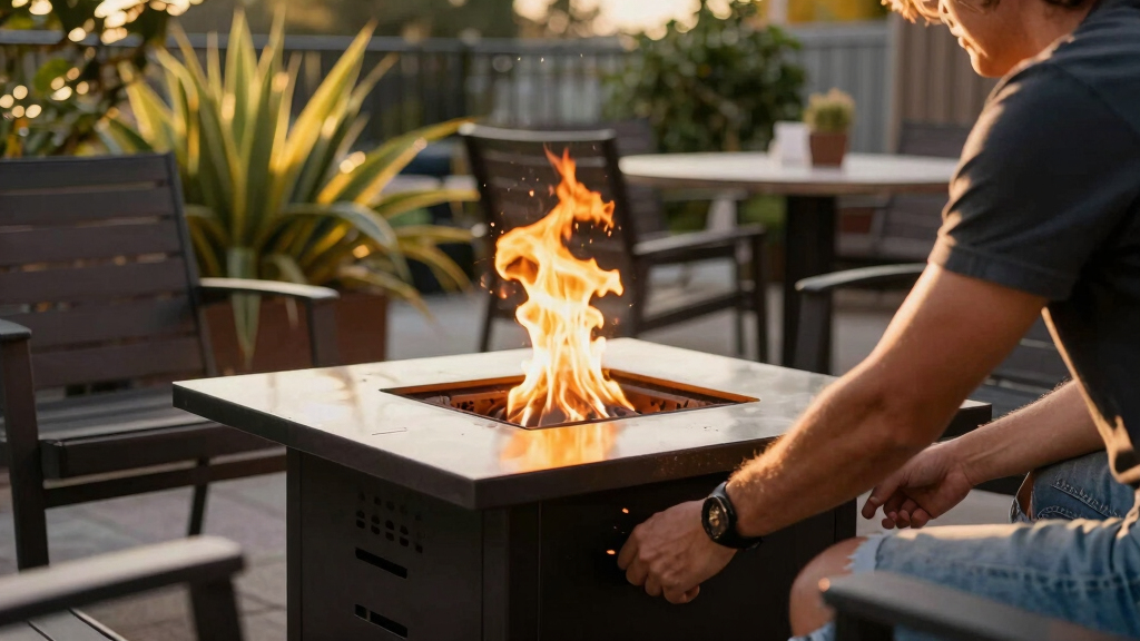 best propane fire pit tables for patios