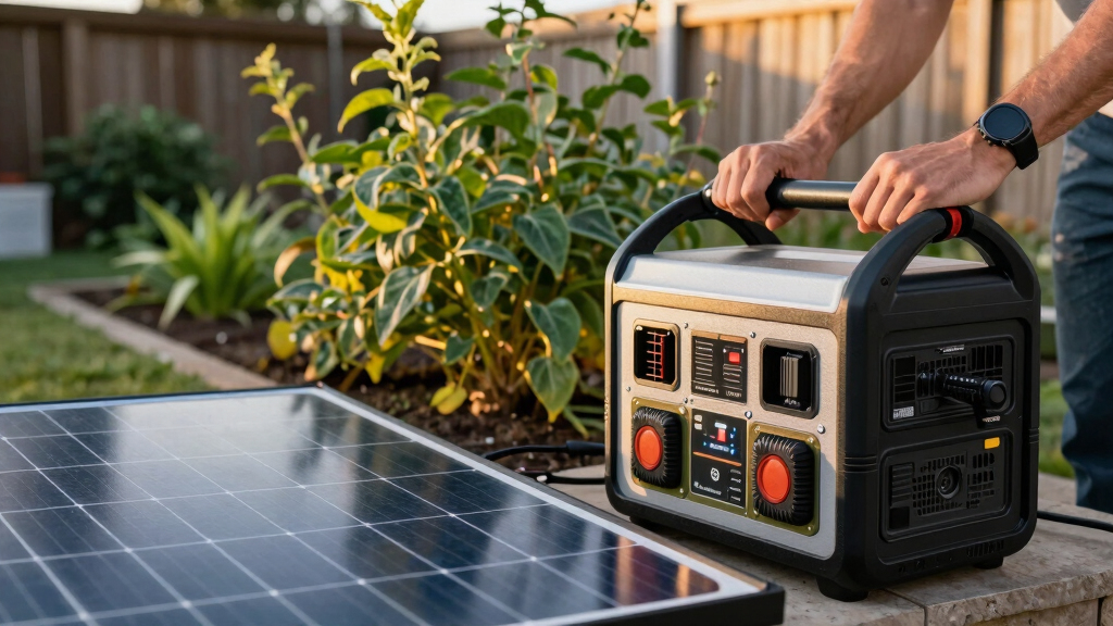 best solar powered battery generator kit