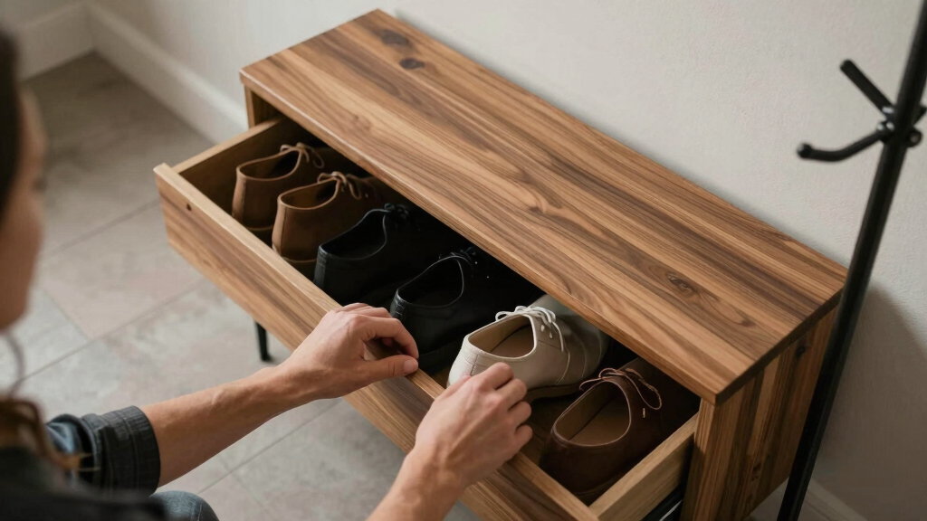 best bench with shoe drawers