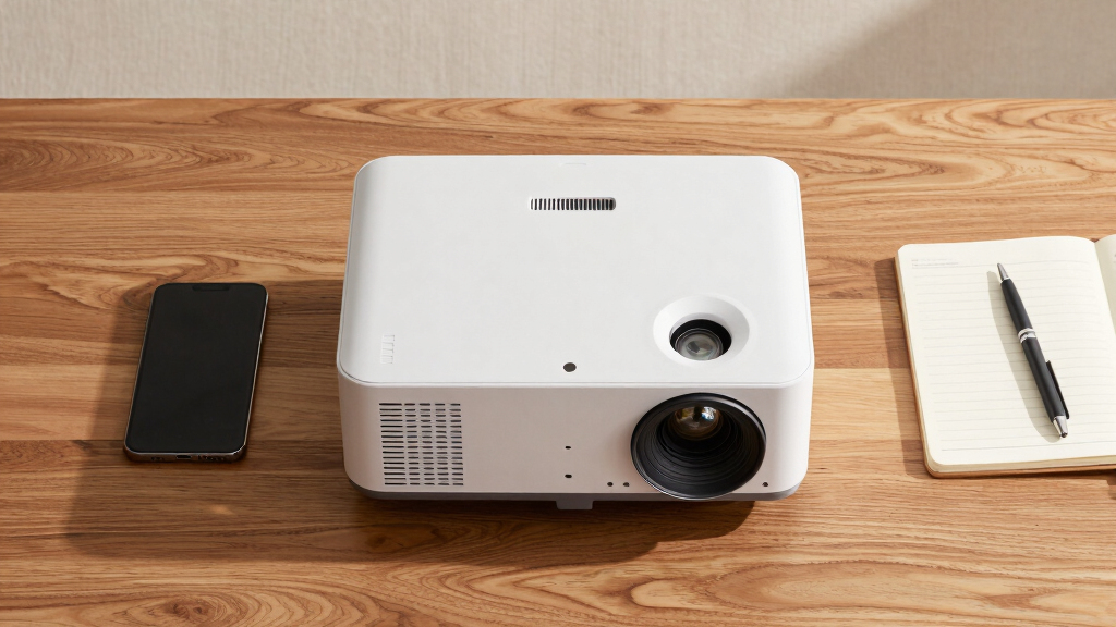 Business projector for startup pitch room