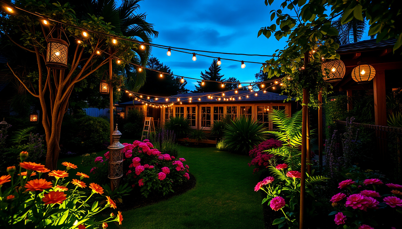 יתרונות התקנת תאורה בגינה