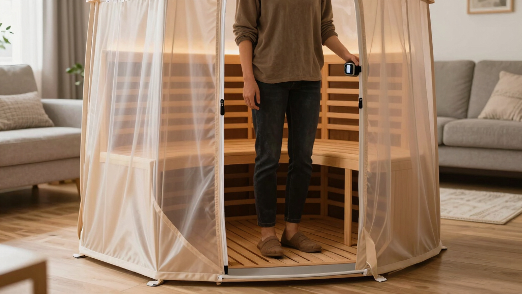 best portable infrared sauna tent for small homes