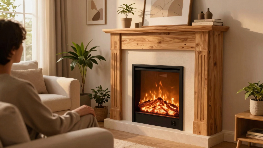 best electric fireplaces with mantels for living rooms