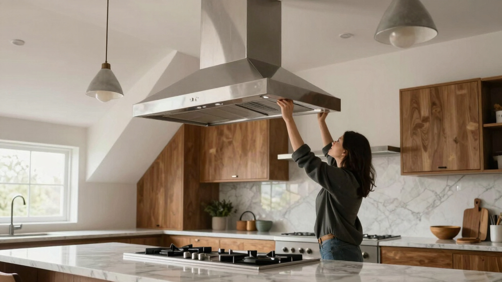 best range hood for vaulted ceiling kitchen