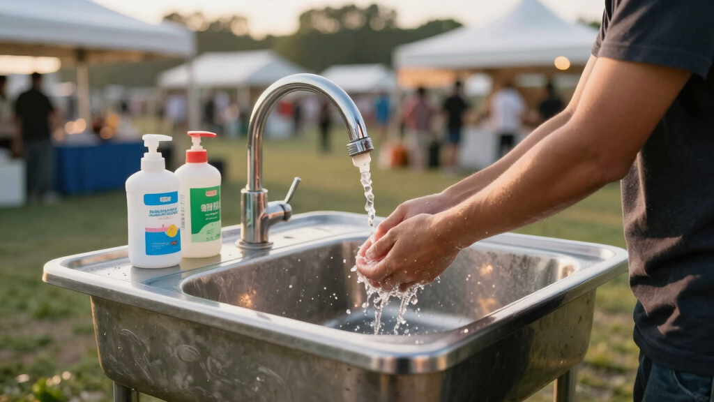 best portable sink station for events