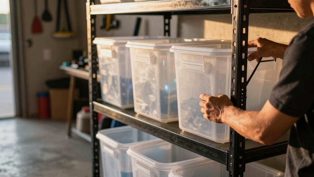 best heavy duty garage shelves for bins