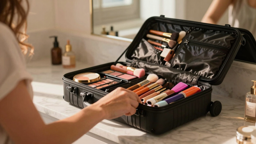 best makeup train case with wheels