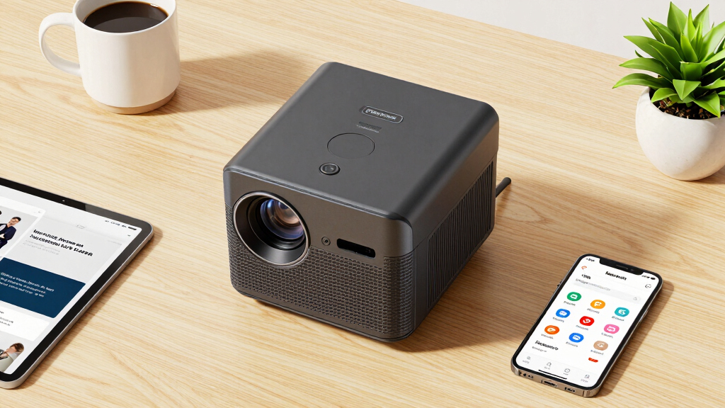 Projector for franchise staff training