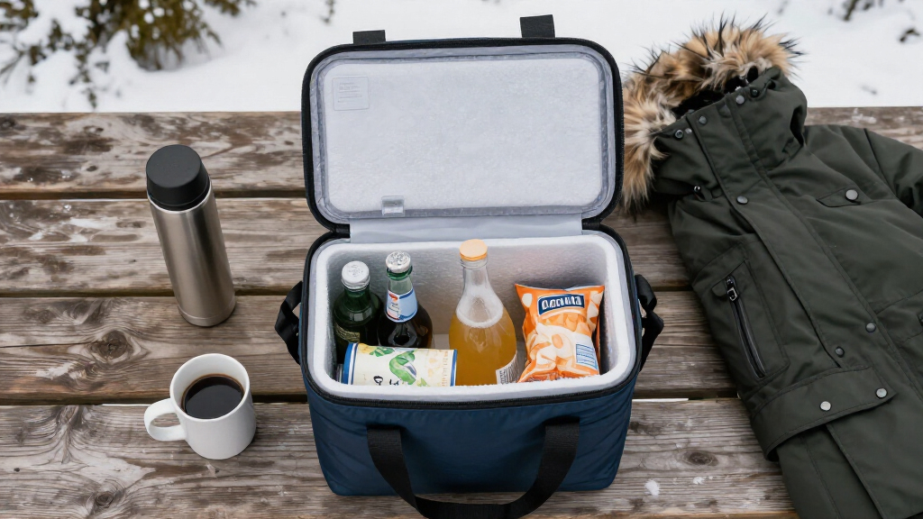 insulated cooler bag for winter trips