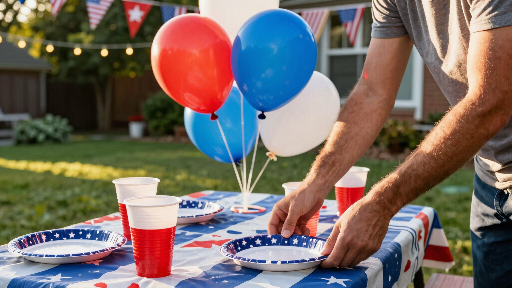 patriotic outdoor party supplies