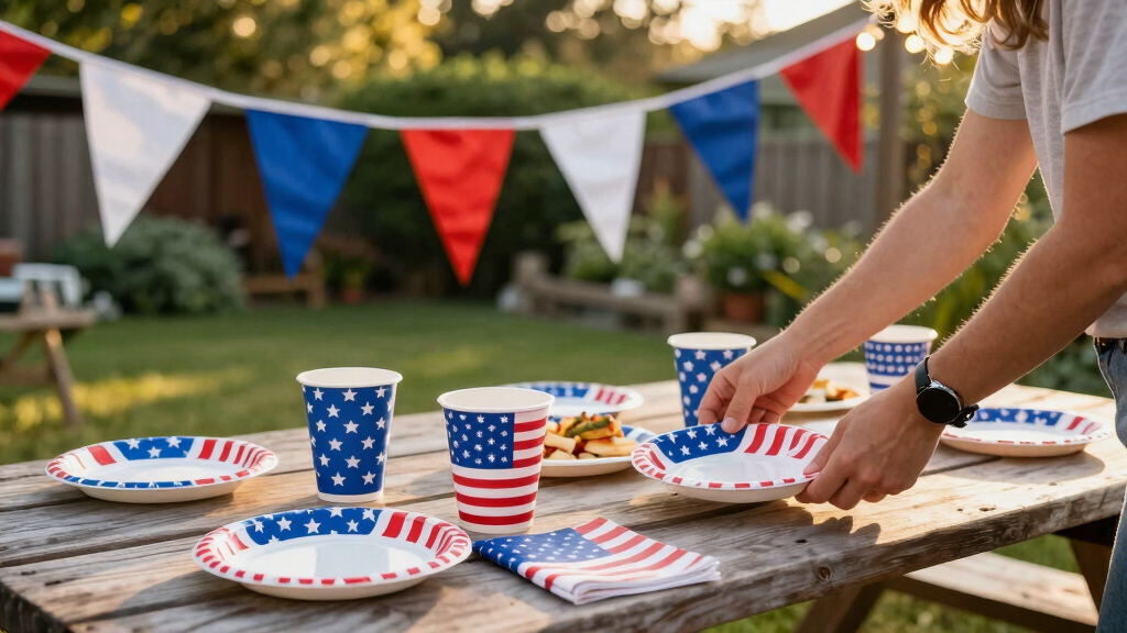 patriotic outdoor party supplies