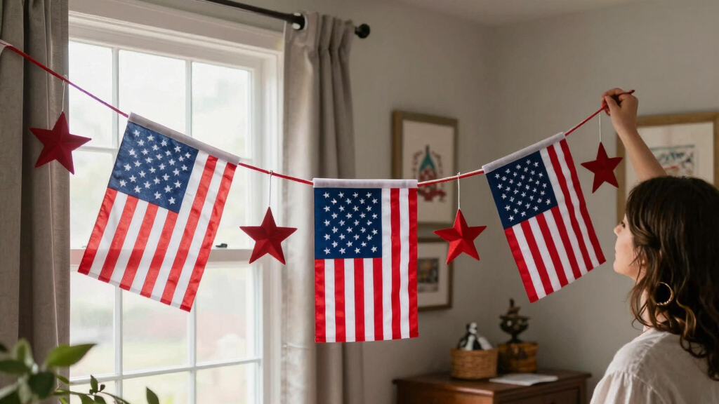 patriotic American flag decor