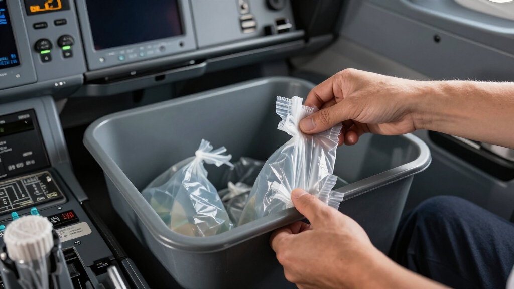 cockpit trash containers