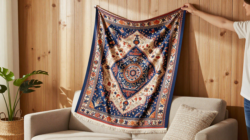 yilong silk wall hanging tapestry