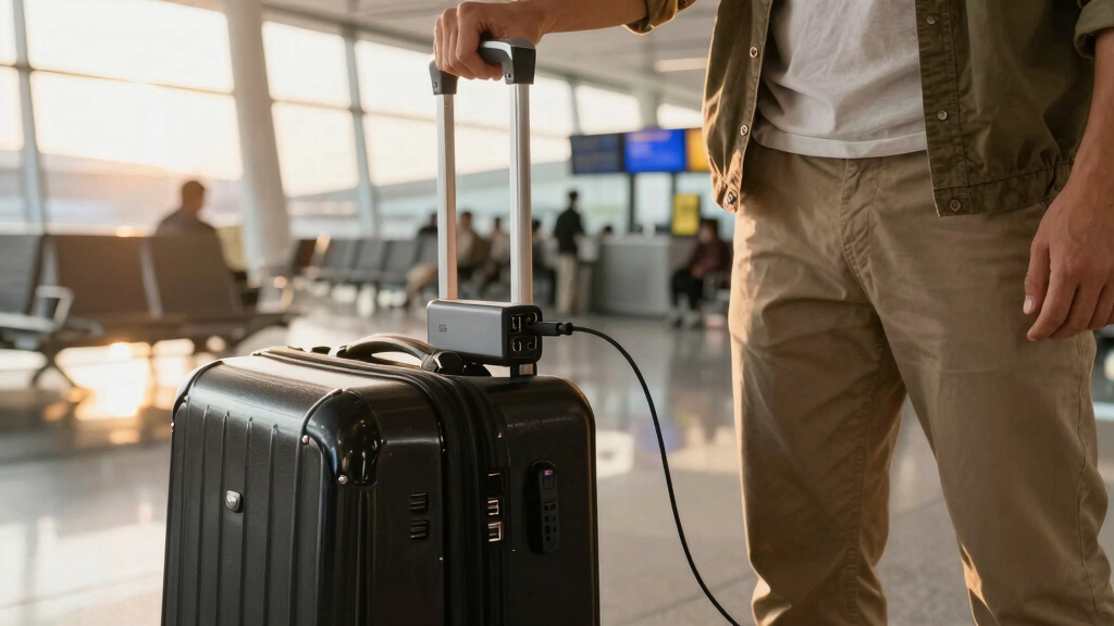 carry-on luggage with USB charging