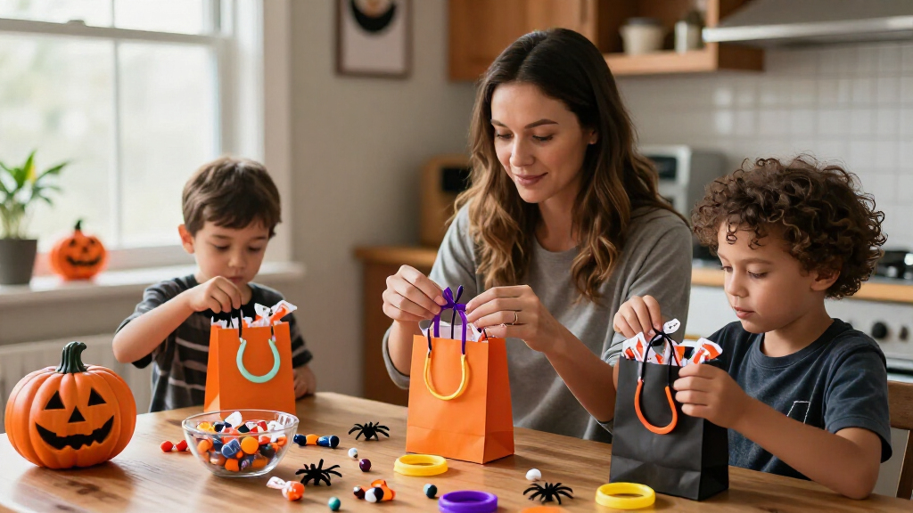 kids Halloween party favor bags