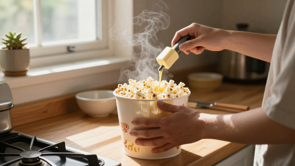 popcorn butter spout attachment