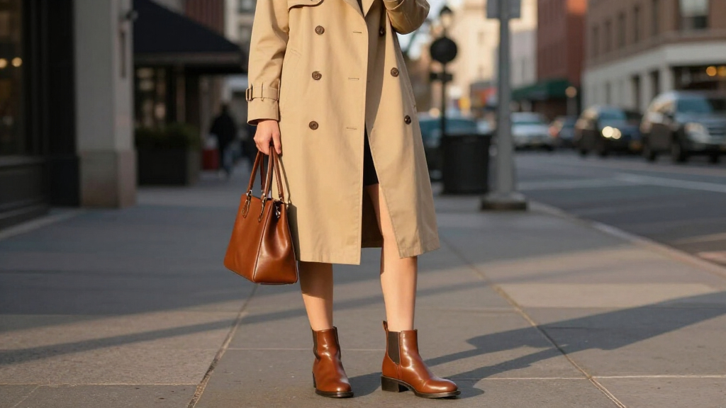 best shoes to wear with trench coats