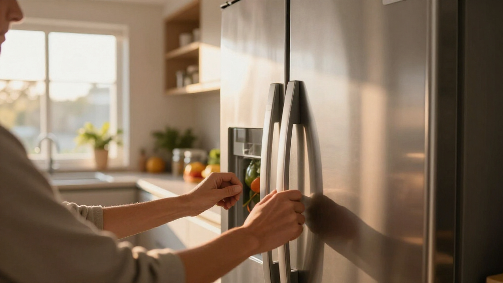 side by side refrigerators under