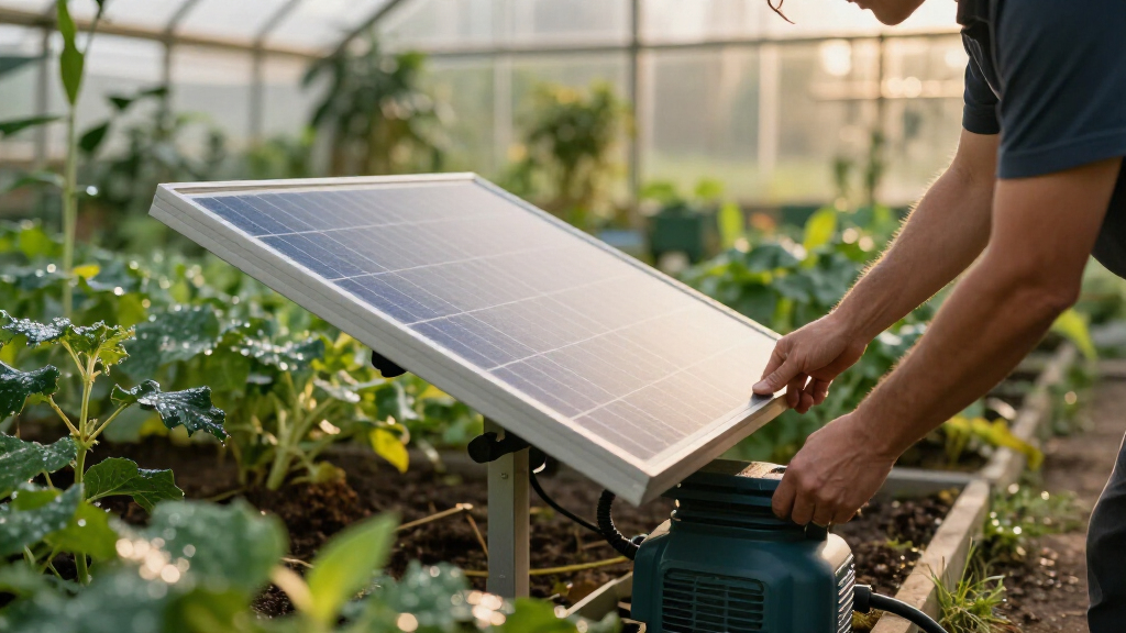 best solar panel kits for greenhouse irrigation pumps