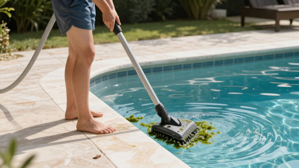 pool vacuum for dead algae