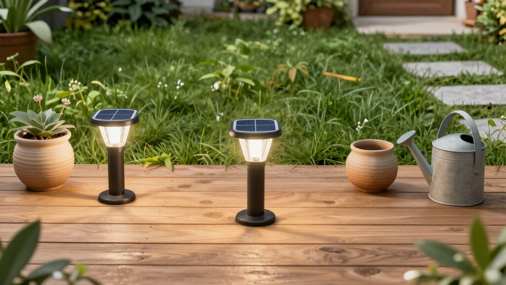 solar-powered garden lights