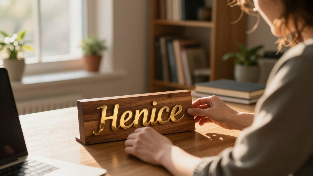 unique desk name plates