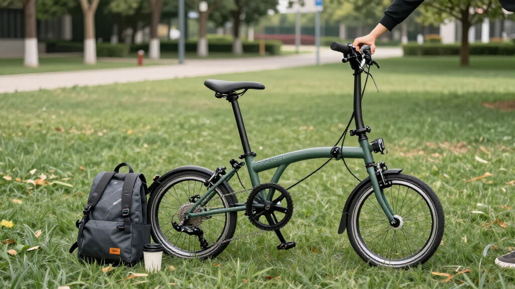 folding electric bike for campus