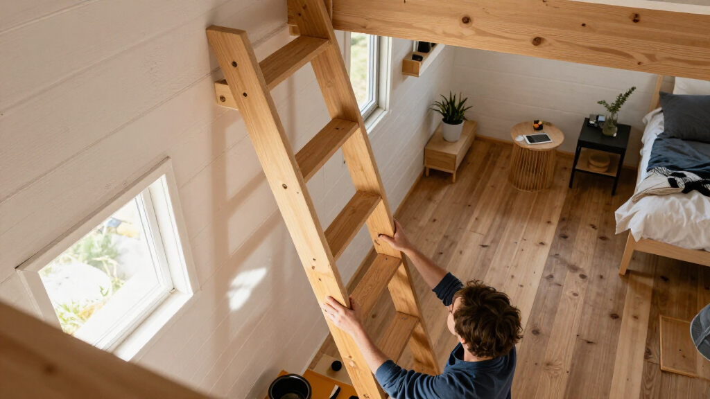 loft ladder for tiny house