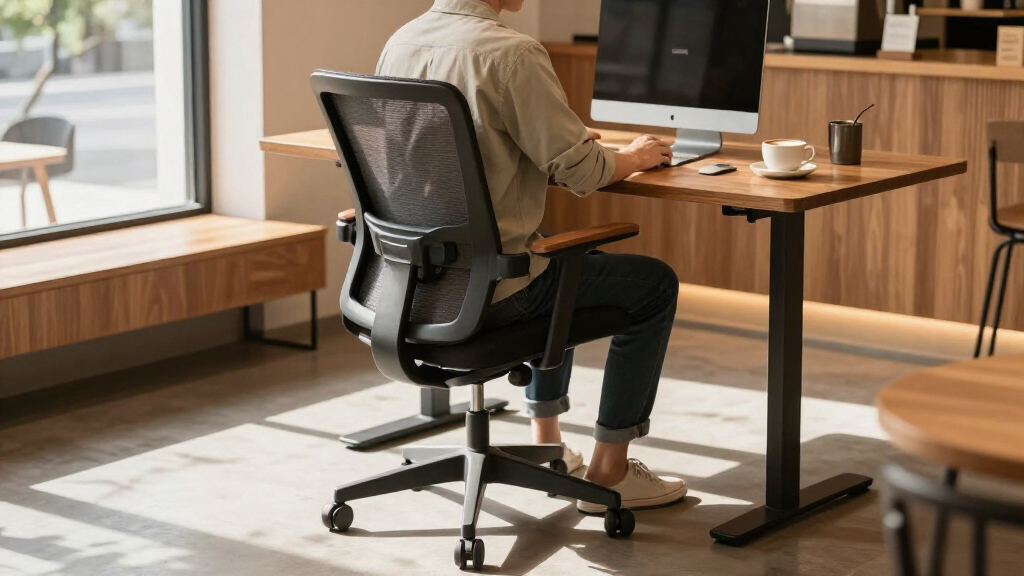 tall office chair ergonomic standing desk chair