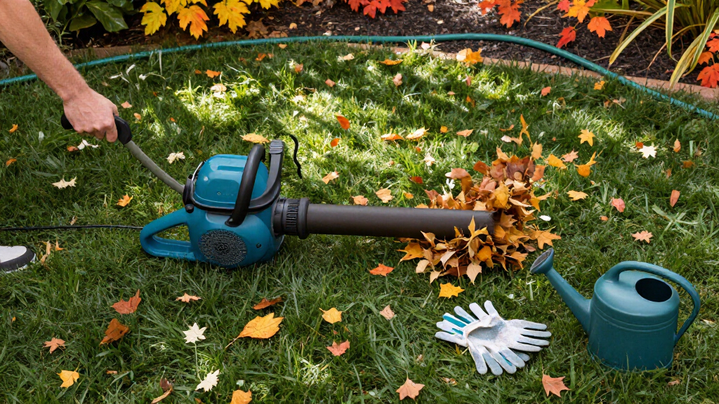 electric leaf blowers for fall yard work