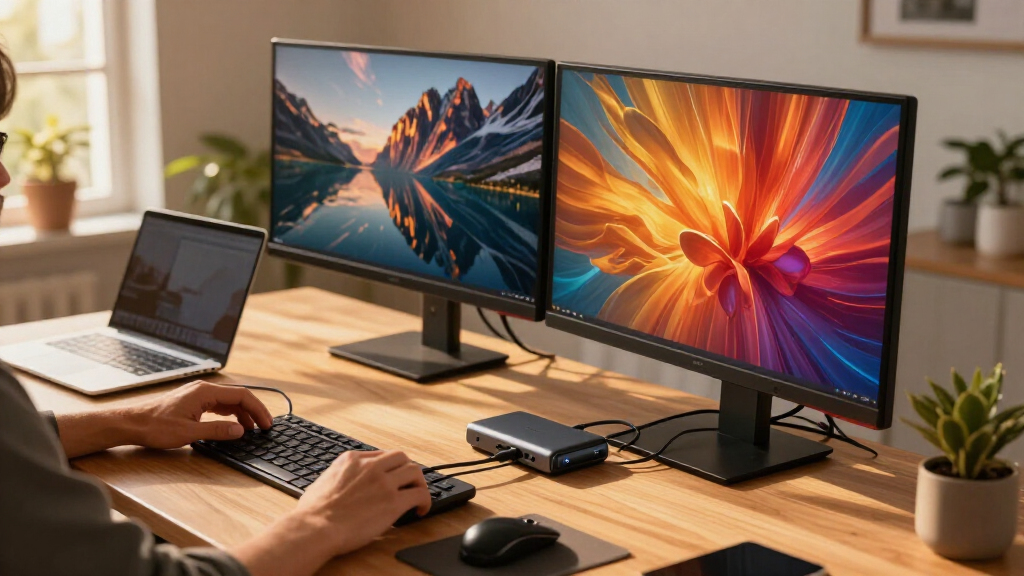 docking station with 2x 4k 60hz and 100w
