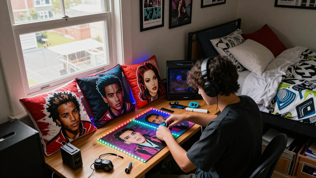 celebrity-inspired dorm room decor