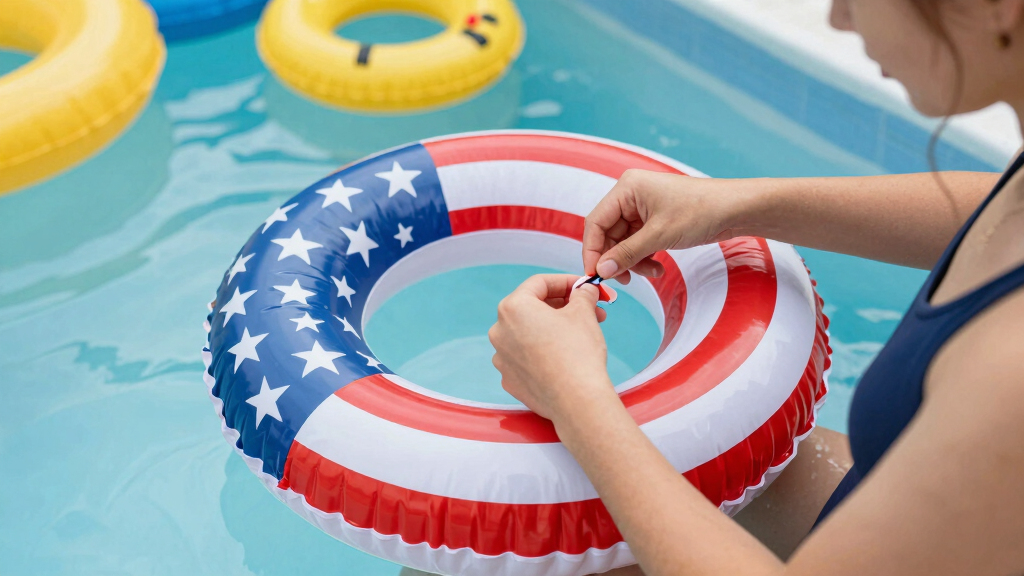 patriotic pool floaties