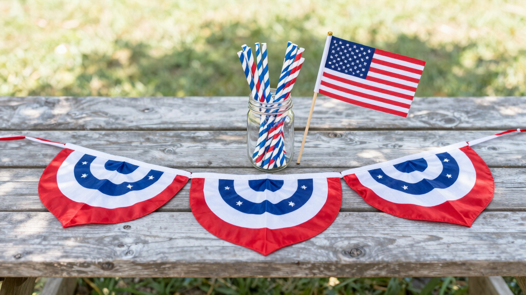 patriotic 4th of July outdoor decor