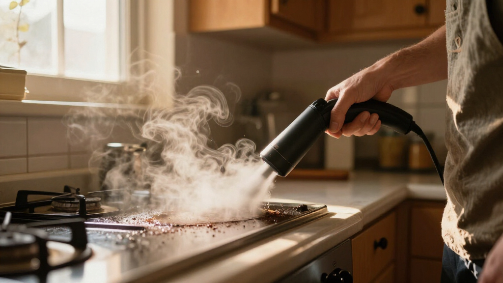 best handheld steam cleaner for kitchen grease