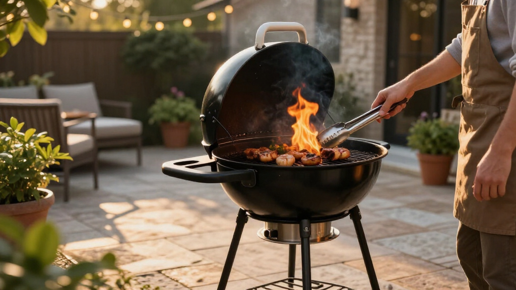 patio heater for grilling area
