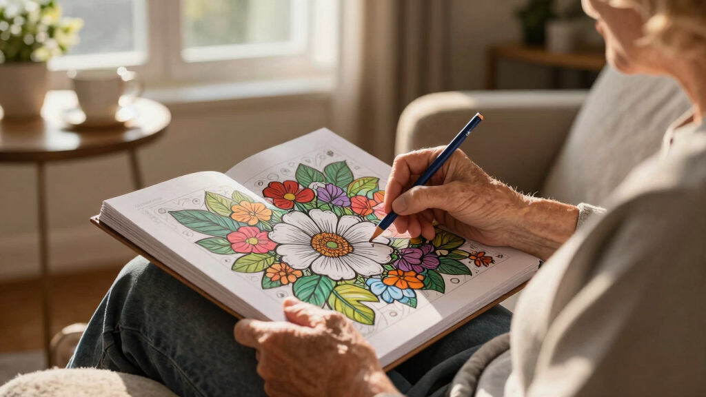 adult coloring books for the elderly