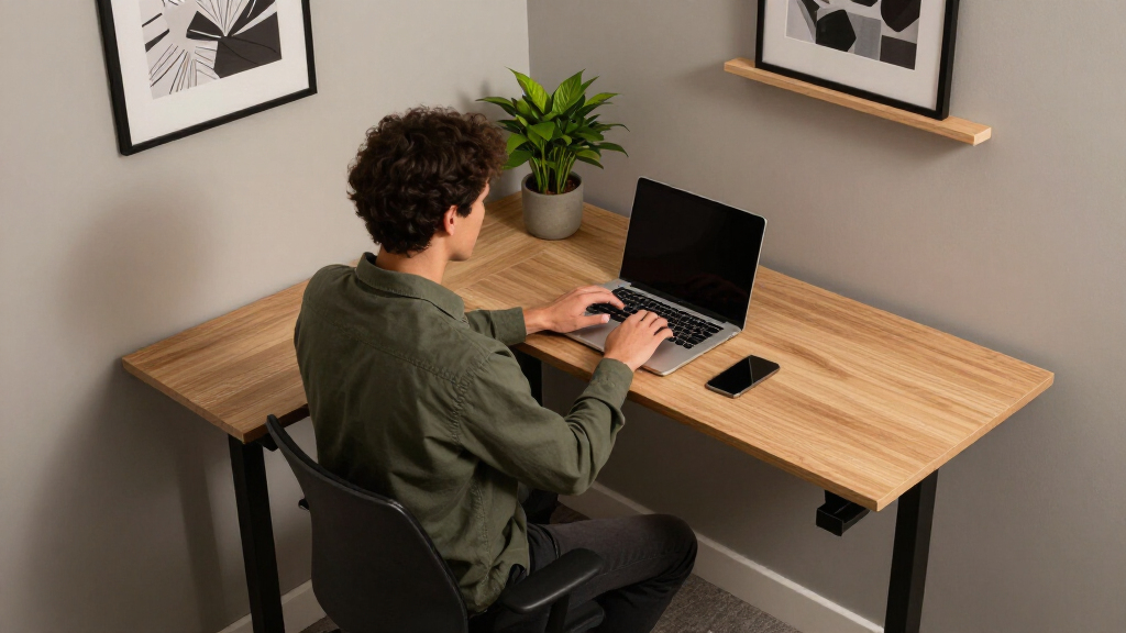 best L-shaped standing desks for new apartment offices