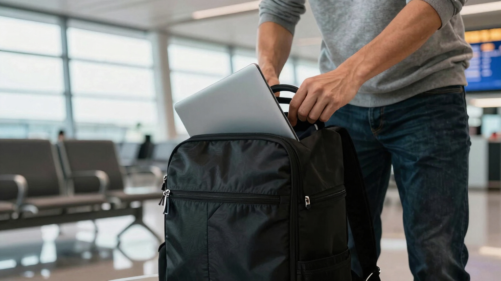 best business travel backpack with tech pocket