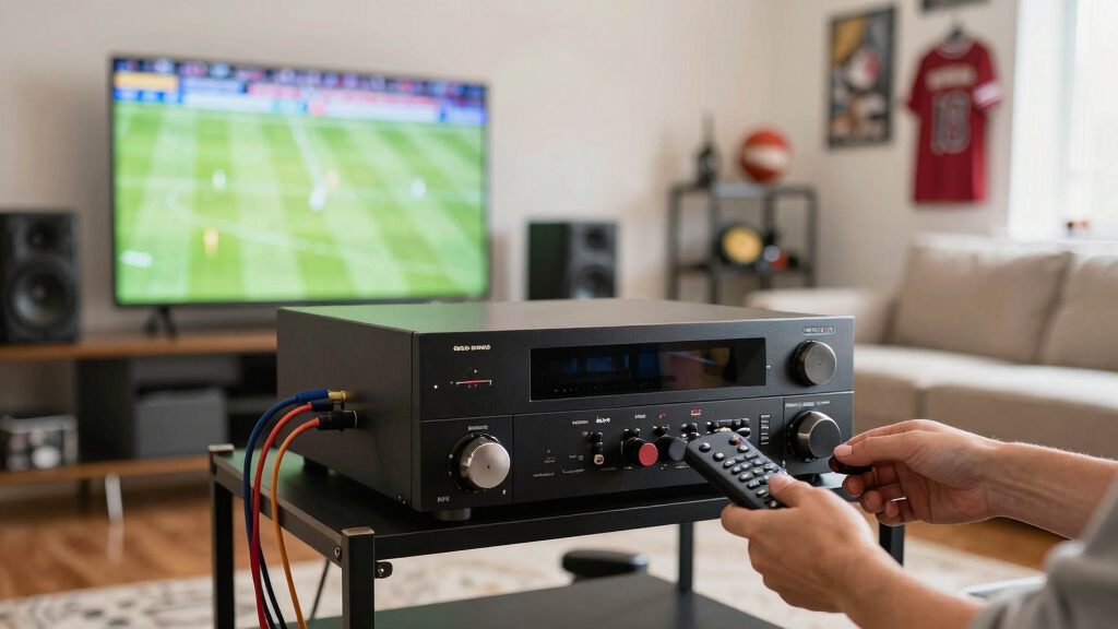 best av receiver for large watch party room