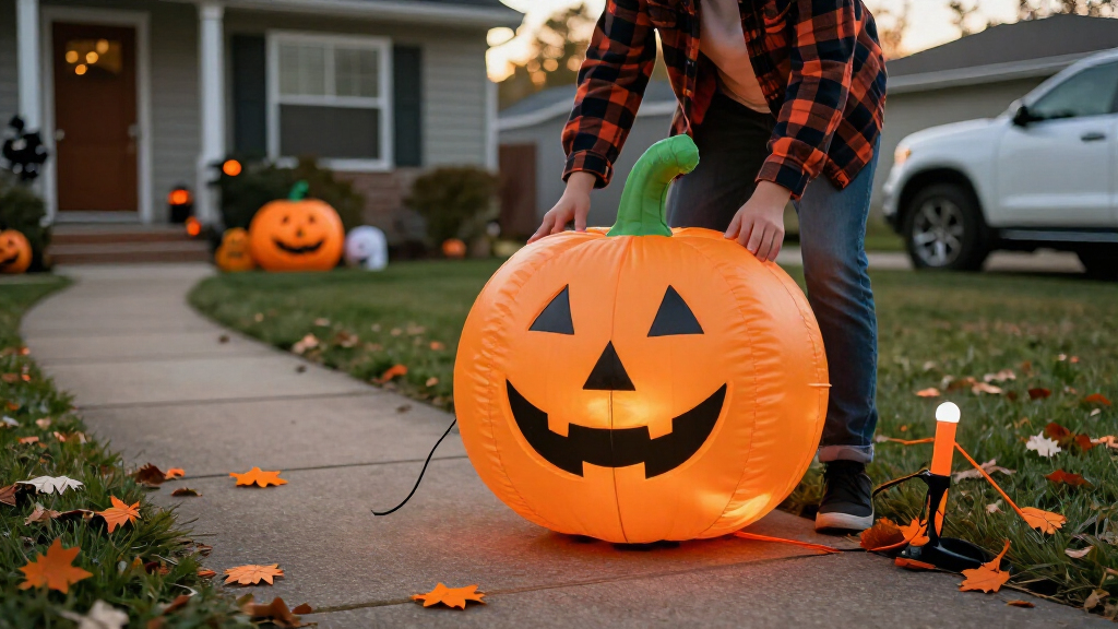 Halloween inflatable yard decorations