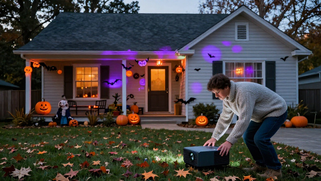 Halloween outdoor projector lights