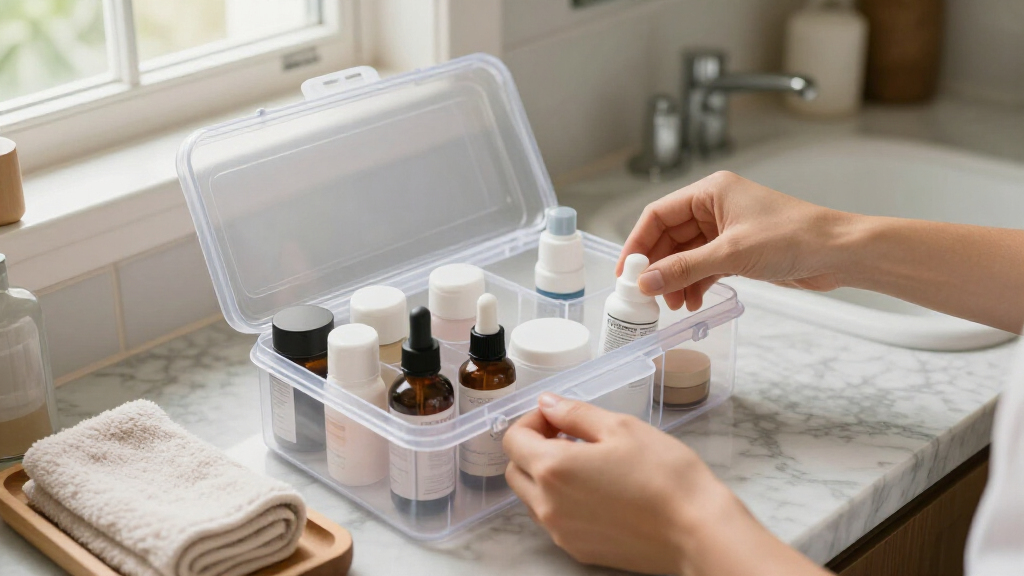 portable skincare organizers