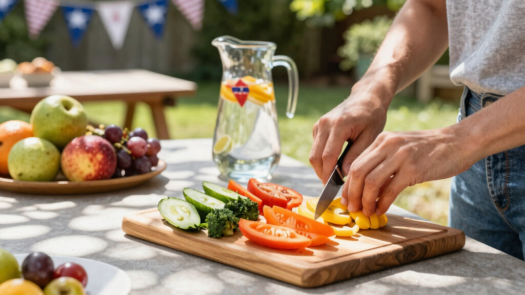 healthy 4th of July picnic snacks