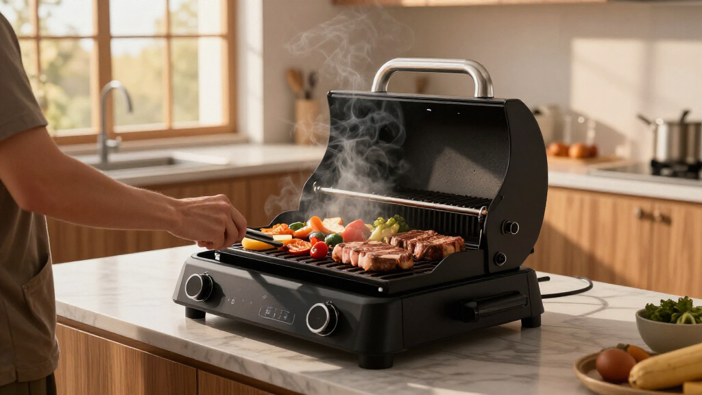 indoor grill stations smokeless premium